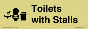 Toilets: Stalls and Wash Basin with Sanitary Bin